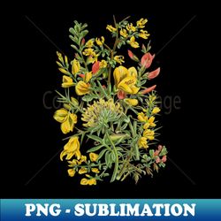 Wildflower Botanical Art Design - Exclusive PNG Sublimation Download - Create with Confidence