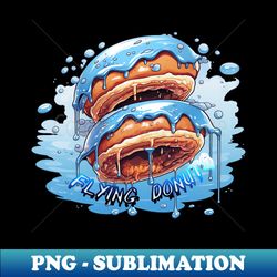 Flying Donuts - High-Resolution PNG Sublimation File - Stunning Sublimation Graphics