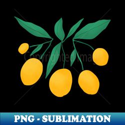 Lemon Branch - Elegant Sublimation PNG Download - Unlock Vibrant Sublimation Designs