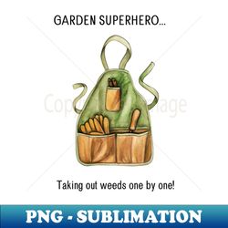 Garden Superhero - Instant PNG Sublimation Download - Perfect for Creative Projects