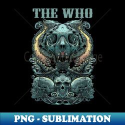 the who band - digital sublimation download file - vibrant and eye-catching typography