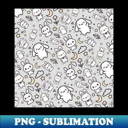 Cute doodle bunny Pattern Rabbit - Exclusive PNG Sublimation Download - Defying the Norms