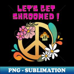 Peace sign flower power - PNG Transparent Sublimation File - Perfect for Personalization