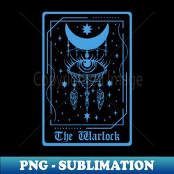 DD Warlock Class Tarot Card - Sublimation-Ready PNG File - Perfect for Sublimation Mastery