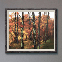 Forest Painting Landscape Autumn Original