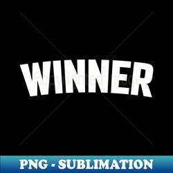 WINNER - PNG Transparent Sublimation File - Vibrant and Eye-Catching Typography