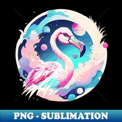 Space Flamingo - Premium Sublimation Digital Download - Boost Your Success with this Inspirational PNG Download
