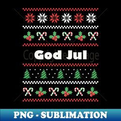 Norwegian Christmas God Jul - Premium PNG Sublimation File - Add a Festive Touch to Every Day