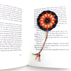 bookmark merry go round crochet pattern, digital file pdf, digital pattern pdf