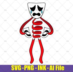 Gangle SVG from the amazing digital circus SVG, Gangle SVG, Gangle SVG ink Png coloring page, Gangle Circut desgin space