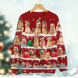 Australian Terrier – Snow Christmas – Premium Sweater for Men Women