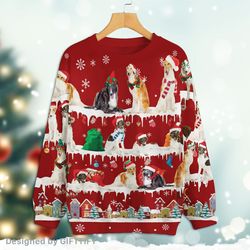 Borzoi – Snow Christmas – Premium Sweater for Men Women