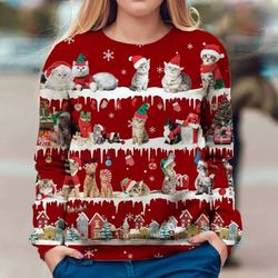 Cat – Snow Christmas – Premium Sweater for Men Women