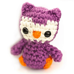 Tiny Owl Crochet pattern, digital file PDF, digital pattern PDF