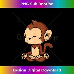 monkey yoga cute monkey lovers gift funny namaste yoga - eco-friendly sublimation png download - lively and captivating visuals