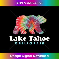 lake tahoe california bear tie dye hippie ca long sleeve - luxe sublimation png download - enhance your art with a dash of spice