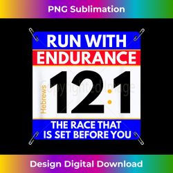 Fun Christian Bible Verse Run the Race of Life Runners - Chic Sublimation Digital Download - Ideal for Imaginative Endeavors