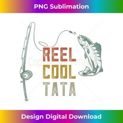 Reel Cool Tata Fishing Shirt, Fun Fathers Day Indian Grandpa - Innovative PNG Sublimation Design - Striking & Memorable Impressions