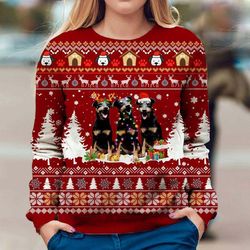 Jagdterrier Christmas – Ugly Christmas Sweater – 3d Sweater for Men Women