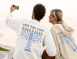 2023 Hanukkah Tshirt Sweatshirt Hoodie, Trendy Chanukah family matching shirt for wife mom dad men women, Unisex Jewish