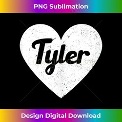 I Heart Tyler - First Names And Hearts, I Love Tyler Tank Top - Futuristic PNG Sublimation File - Lively and Captivating Visuals