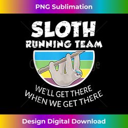 Sloth Running Team s Funny gift for Slow Runners Tank Top - Innovative PNG Sublimation Design - Spark Your Artistic Genius