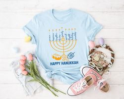 Happy Hanukkah Shirt, Jewish T-Shirt, Holiday Hanukkah Tee, Hanukkah Christmas Shirt, Jewish Saying Shirt, Merry Christm