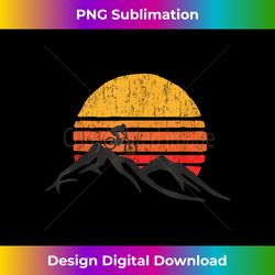 Mountain Bike Vintage Sunset Design Graphic - Contemporary PNG Sublimation Design - Chic, Bold, and Uncompromising