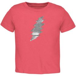 Grateful Dead &8211 Foil Bolt Pink Toddler T-Shirt