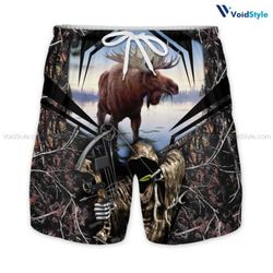 Moose hunting hunt season all over print 3D shirt- maria