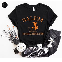 Halloween Shirt, Witch T Shirt, Salem Crewneck Sweatshirt, Massachusetts Outfit, Spooky Season Tshirt, Witchy Gifts, Wom
