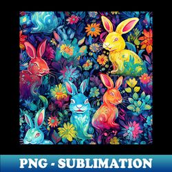 Lots of cute bunnies - Decorative Sublimation PNG File - Transform Your Sublimation Creations