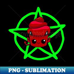 Cupcake conjuration Devil Edition - Vintage Sublimation PNG Download - Create with Confidence