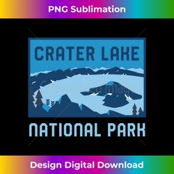 Crater Lake National Park Oregon Minimalist Retro Graphic Long Sleeve - Urban Sublimation PNG Design - Rapidly Innovate Your Artistic Vision
