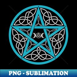 Celtic Pentacle - Aesthetic Sublimation Digital File - Vibrant and Eye-Catching Typography