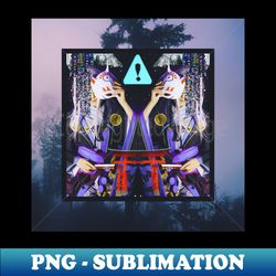 Glitchsune - High-Quality PNG Sublimation Download - Create with Confidence