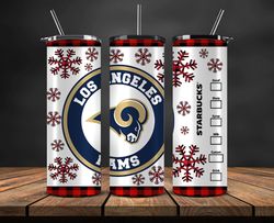 Los Angeles Rams Christmas Tumbler Png, NFL Merry Christmas Png, NFL, NFL Football Png 19
