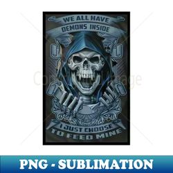 Demon feeder - PNG Transparent Digital Download File for Sublimation - Create with Confidence