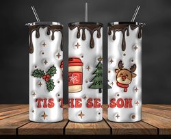 Grinchmas Christmas 3D Inflated Puffy Tumbler Wrap Png, Christmas 3D Tumbler Wrap, Grinchmas Tumbler PNG 69