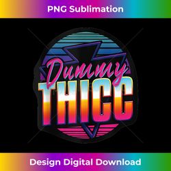 Retro And Dummy Thicc Tank Top - Luxe Sublimation PNG Download - Striking & Memorable Impressions