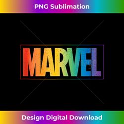 Marvel Logo in Rainbow Letters Tank Top - Vibrant Sublimation Digital Download - Craft with Boldness and Assurance