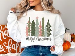 Christmas Tree Sweatshirt, Christmas Sweater, Holiday Shirts, Christmas Tree Shirt, Farm House Shirt, Christmas Crewneck