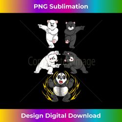 cute black and white bear into panda fusion funny gift - innovative png sublimation design - chic, bold, and uncompromising