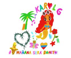 Karol G Mermaid Svg, Bichota Mermaid Manana Sera Bonito SVG, Babier Svg, Babier Png, Karol g Png, Download File 38