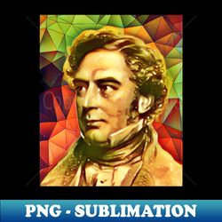 Robert Stephenson Snow Portrait  Robert Stephenson Artwork 15 - Special Edition Sublimation PNG File - Instantly Transform Your Sublimation Projects