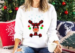 Cute Moose Shirt, Cute Christmas Moose Tshirt, Family Christmas Tshirt, Cute Christmas Gift, Merry Christmas, Christmas