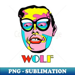 WOLF Pop Art Surreal Magic Human  Big Boss - High-Resolution PNG Sublimation File - Perfect for Creative Projects