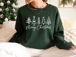Merry Christmas Shirt, Christmas Tree Tshirt, Cute Xmas Gift, Merry Christmas, Family Christmas Gathering Shirt, Sweatsh