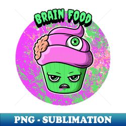 brain food graphic - retro png sublimation digital download - unleash your creativity