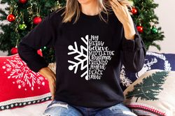Snowflake Christmas Shirt, Meaningful Christmas Tshirt, Family Christmas Tshirt, Christmas Gift for All, Merry Christmas